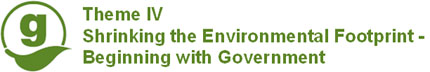Theme 4: Shrinking the Environmental Footprint Beginning with Government