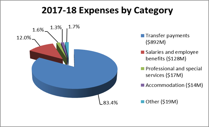 Statement of Operations  and Departmental Net Financial Position