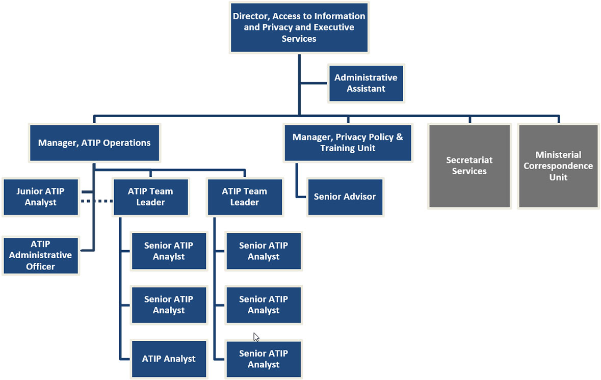 Figure 1: ATIP and Executive Services Division Organization Chart