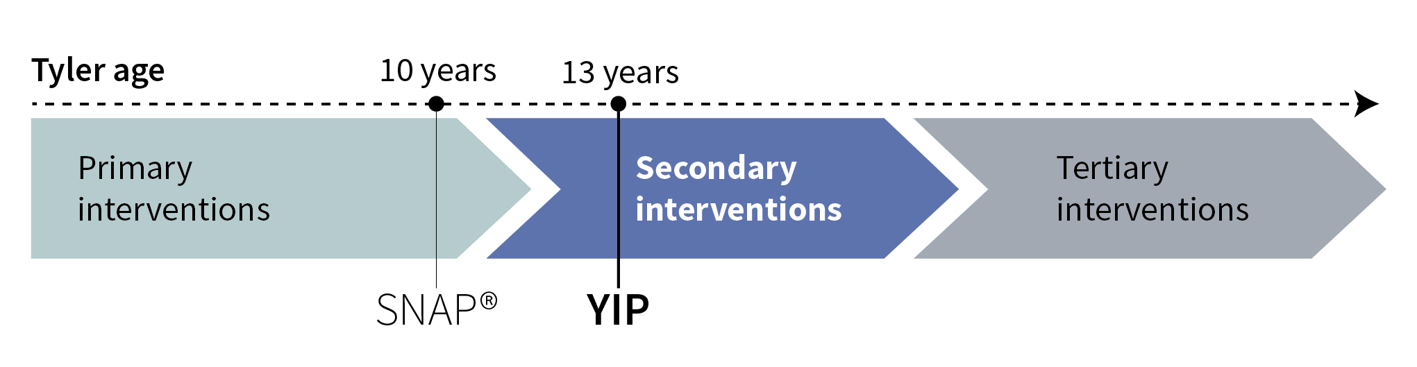 Figure 2: Secondary intervention in Tyler's Story